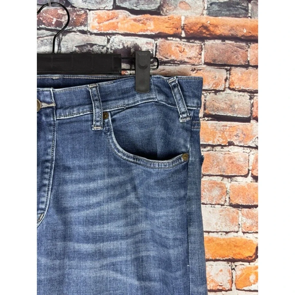 True Religion Rocco Relaxed Skinny Knee Panels Men's Blue Jeans 38